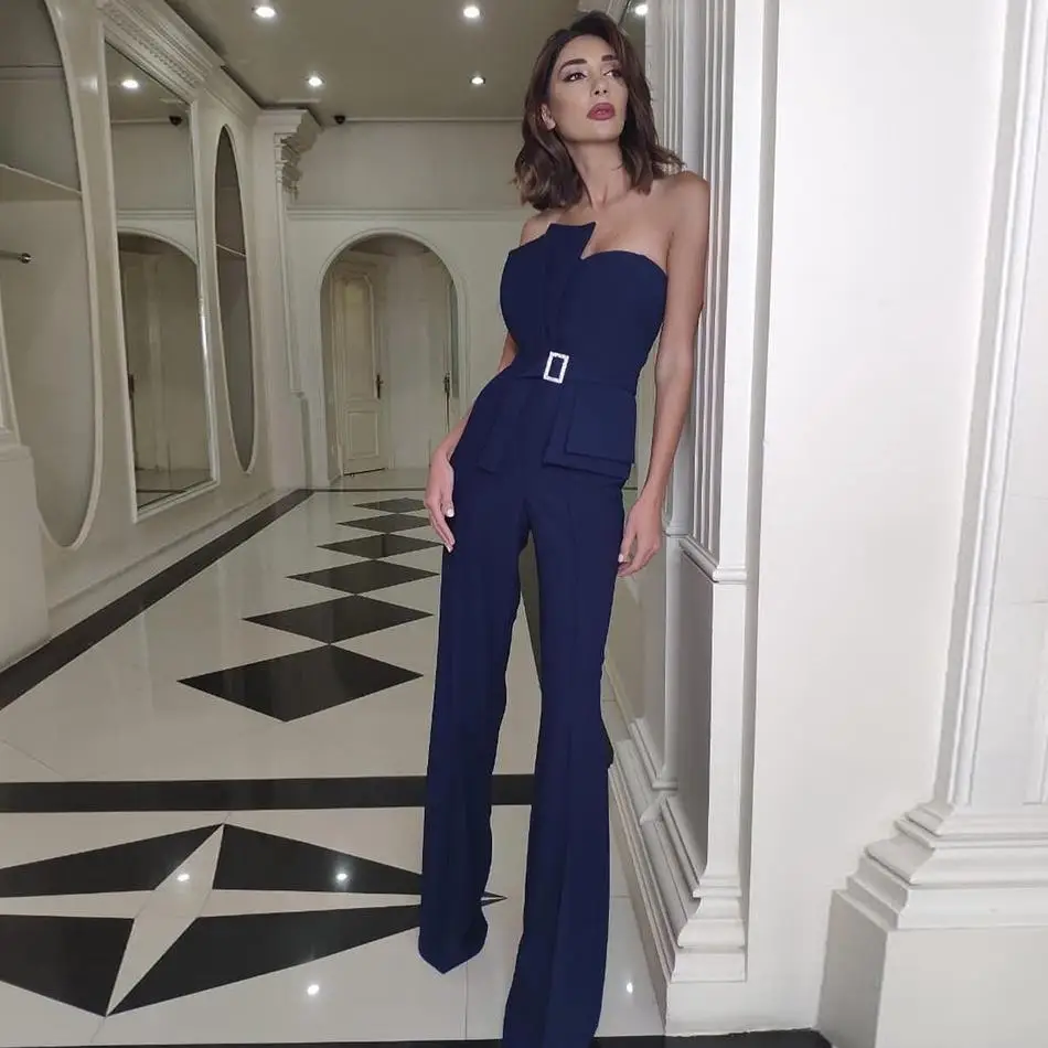 Newest Celebrity Evening Party Jumpsuit Women Sleeveless Strapless Sashes Sexy NightClub Full Length Jumpsuit Women Vestidos
Newest Celebrity Evening Party Jumpsuit Women Sleeveless Strapless Sashes Sexy NightClub Full Length Jumpsuit Women Vestidos