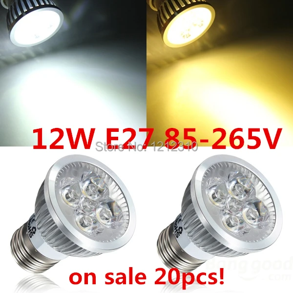 Factory directly sale 20pcs/lot CREE Bulb led bulb E27 12w 4x3W 110V 220V Dimmable led Light led lamp spotlight free shipping
Factory directly sale 20pcs/lot CREE Bulb led bulb E27 12w 4x3W 110V 220V Dimmable led Light led lamp spotlight free shipping