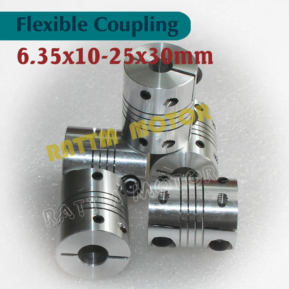5pcs Flexible Coupling Stepper Motor 6.35mm to 10mm CNC Parts Router Mill 6.35x10mm D25 L30mm
5pcs Flexible Coupling Stepper Motor 6.35mm to 10mm CNC Parts Router Mill 6.35x10mm D25 L30mm
