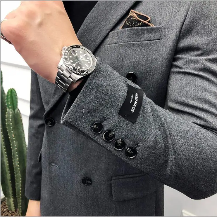 British Double-breasted Small Suits For Men Nightclub Hair Stylist Jacket Suits Set Slim Fit Business Wedding Suits With Pants
British Double-breasted Small Suits For Men Nightclub Hair Stylist Jacket Suits Set Slim Fit Business Wedding Suits With Pants