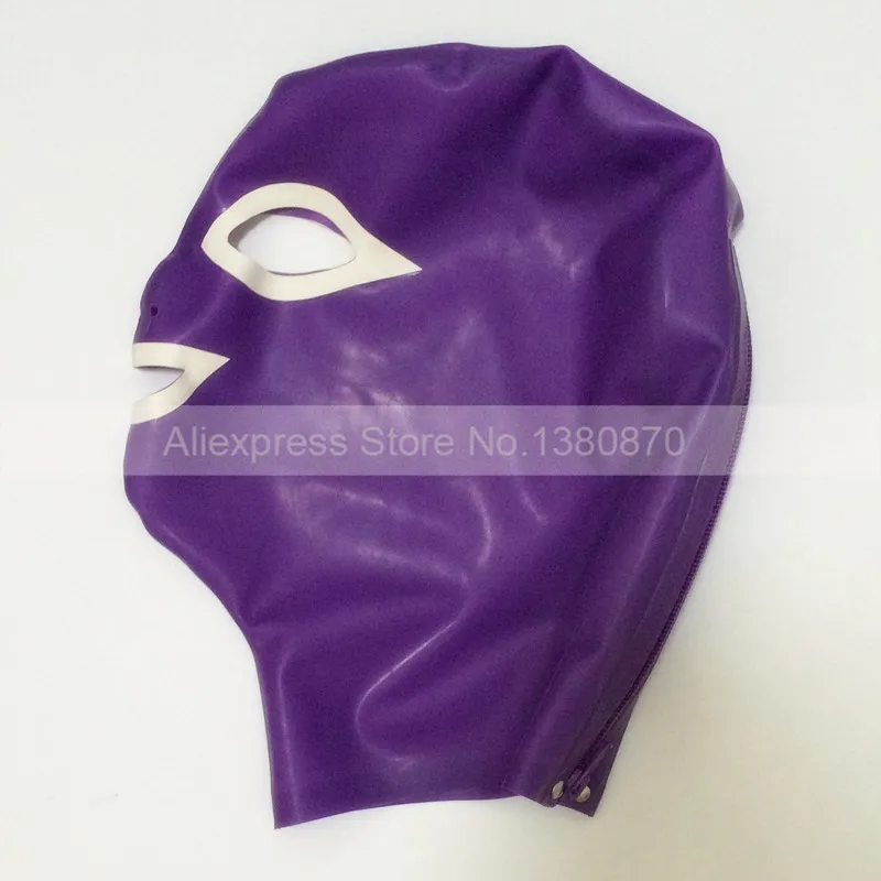 Women Mans Purple Latex Hood Unisex Sexy Rubber Transvestism Cosplay Mask S-LM058B
Women Mans Purple Latex Hood Unisex Sexy Rubber Transvestism Cosplay Mask S-LM058B