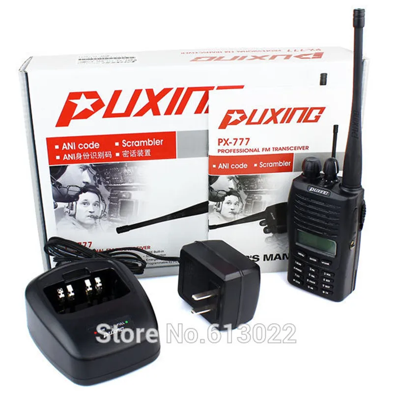 New Black Walkie Talkie PUXING PX-777 UHF 400-470MHz 128CH LCD Backlight VOX DTMF Monitor TOT Two Way Radio
New Black Walkie Talkie PUXING PX-777 UHF 400-470MHz 128CH LCD Backlight VOX DTMF Monitor TOT Two Way Radio