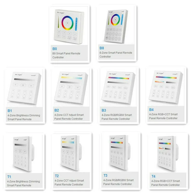 Mi светильник T1/T2/T3/T4/B0/B1/B2/B3/B4/B8 яркость/CT/RGB/RGBW/RGB + CCT 2 4G беспроводсветодиодный