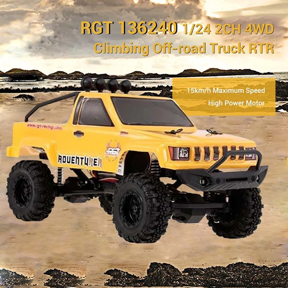 15km/h RC Car 1/24 Scale Remote Control Cars 4WD Crawler 2.4Ghz Radio System Climbing Off-road Vehicle Truck Car Toys for Child
15km/h RC Car 1/24 Scale Remote Control Cars 4WD Crawler 2.4Ghz Radio System Climbing Off-road Vehicle Truck Car Toys for Child