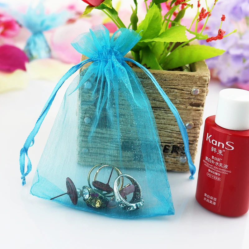 13x18cm (5.11"x7.08") 100pcs Lake Blue Organza Bags Wedding Jewelry Packaging Organza Gift Pouches With Drawstring
13x18cm (5.11"x7.08") 100pcs Lake Blue Organza Bags Wedding Jewelry Packaging Organza Gift Pouches With Drawstring