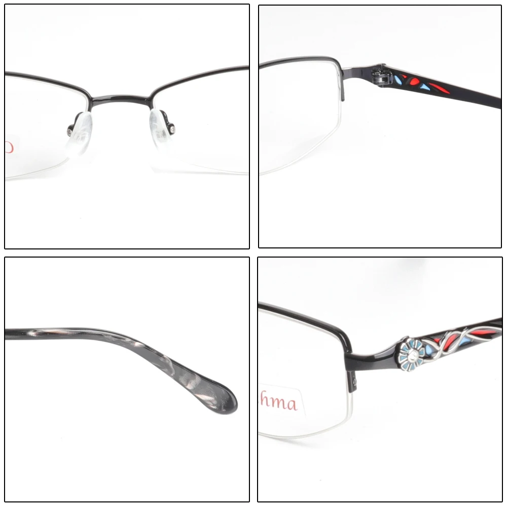 Women Half Frame Alloy Optical Glasses Frame Clear Lens Fashion Trend Prescription Eyewear Oculos De Grau Feminino Spectacle
Women Half Frame Alloy Optical Glasses Frame Clear Lens Fashion Trend Prescription Eyewear Oculos De Grau Feminino Spectacle