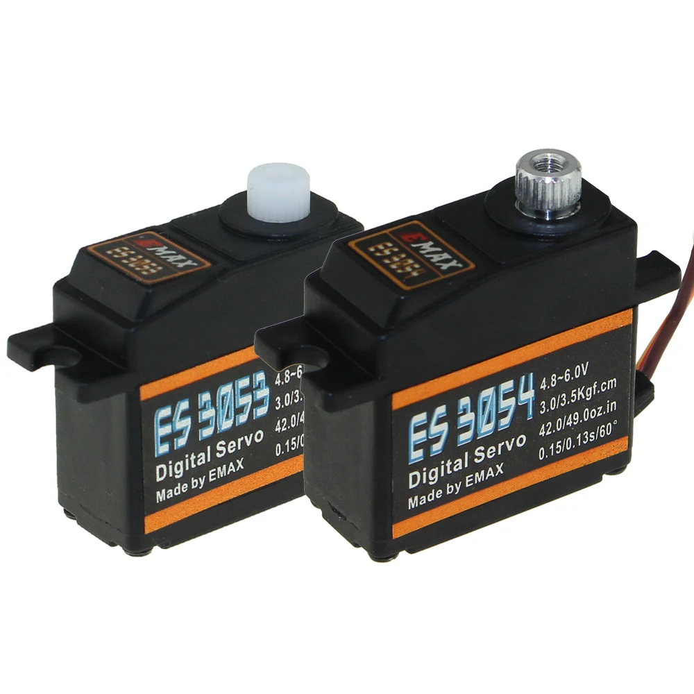 4pcs/lot EMAX ES3003 ES3004 ES3053 ES3054 17g Plastic/Metal Analog/Digital Gear Servo For F3A 3D Airplane Model
4pcs/lot EMAX ES3003 ES3004 ES3053 ES3054 17g Plastic/Metal Analog/Digital Gear Servo For F3A 3D Airplane Model