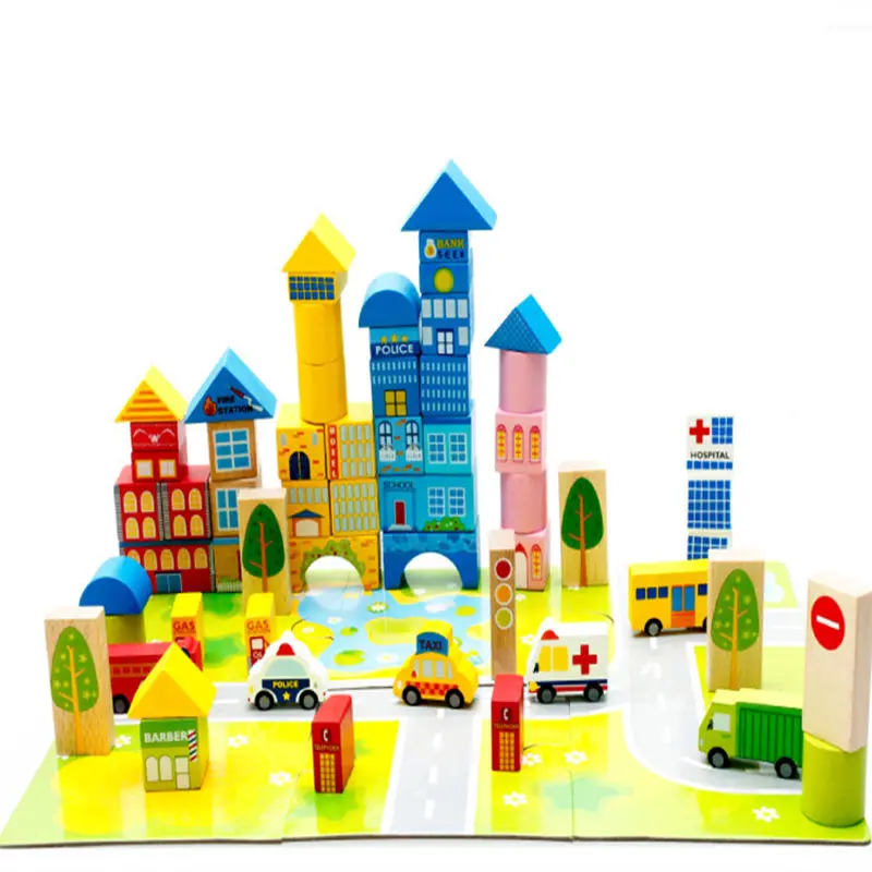 Wooden balls 62 city blocks DX36 traffic scene chunk wooden children's educational toys barrels
Wooden balls 62 city blocks DX36 traffic scene chunk wooden children's educational toys barrels