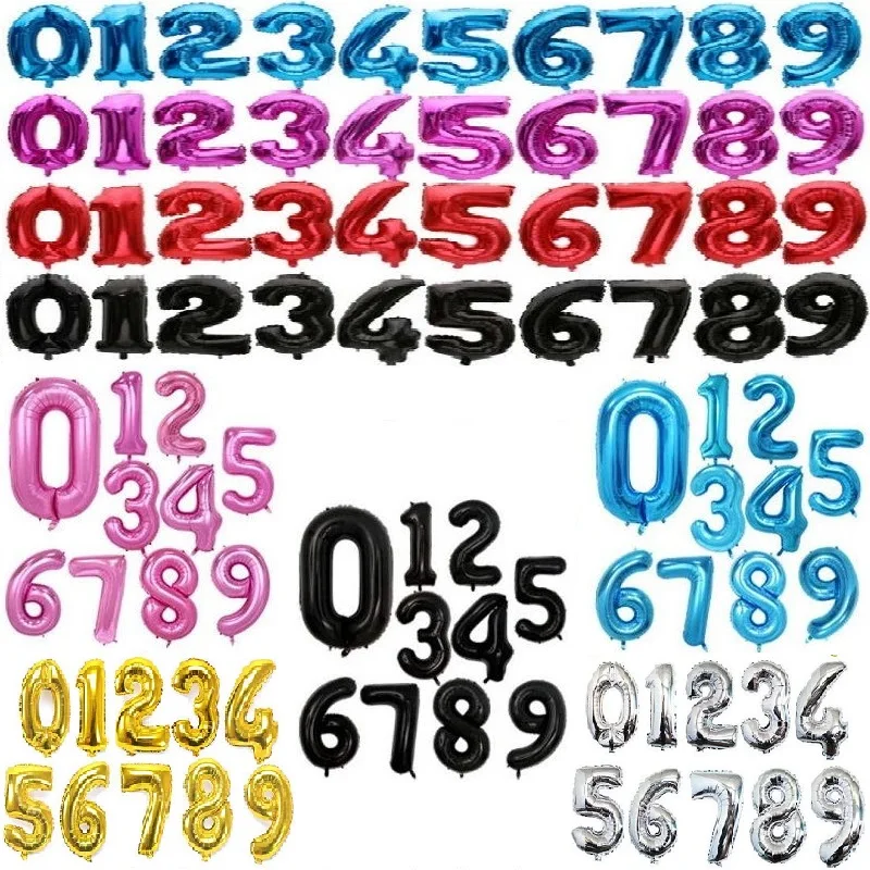 32 40inch Number Balloon Blue Black Red Gold Silve Number Foil Balloons Baby Shower Happy Birthday Party Wedding Balloons Globos
32 40inch Number Balloon Blue Black Red Gold Silve Number Foil Balloons Baby Shower Happy Birthday Party Wedding Balloons Globos