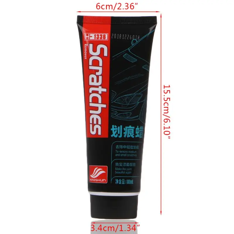 New 1 Pc 100ml Vehicle Car Scratches Repair Kit Polishing Wax Cream Paint Scratch Remover for Car Paint Care Accessories
New 1 Pc 100ml Vehicle Car Scratches Repair Kit Polishing Wax Cream Paint Scratch Remover for Car Paint Care Accessories