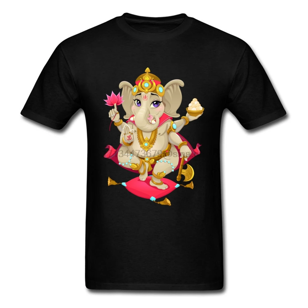 Футболки Ganesha футболка с принтом индуистские богатства на День Благодарения