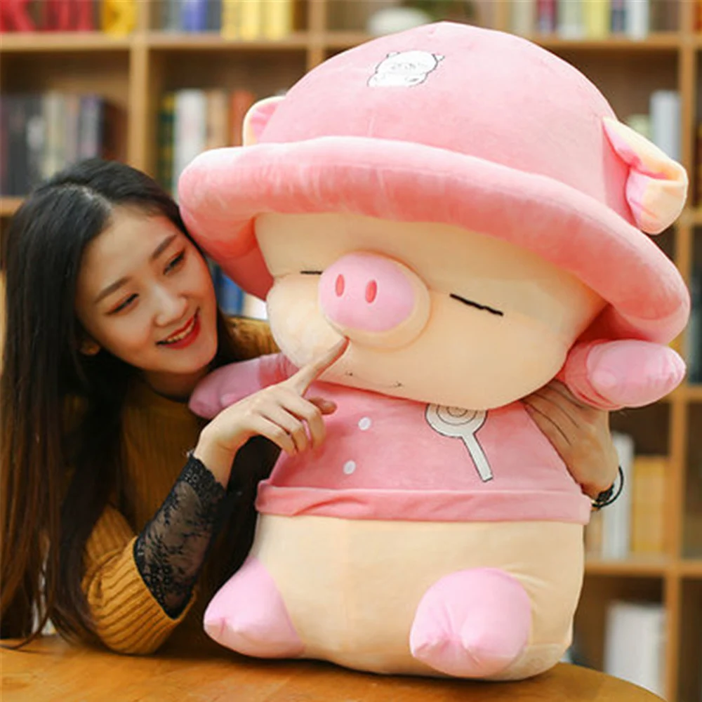 Fancytrader мягкая большая толстая Свинья Плюшевые игрушки Мягкая огромная розовая