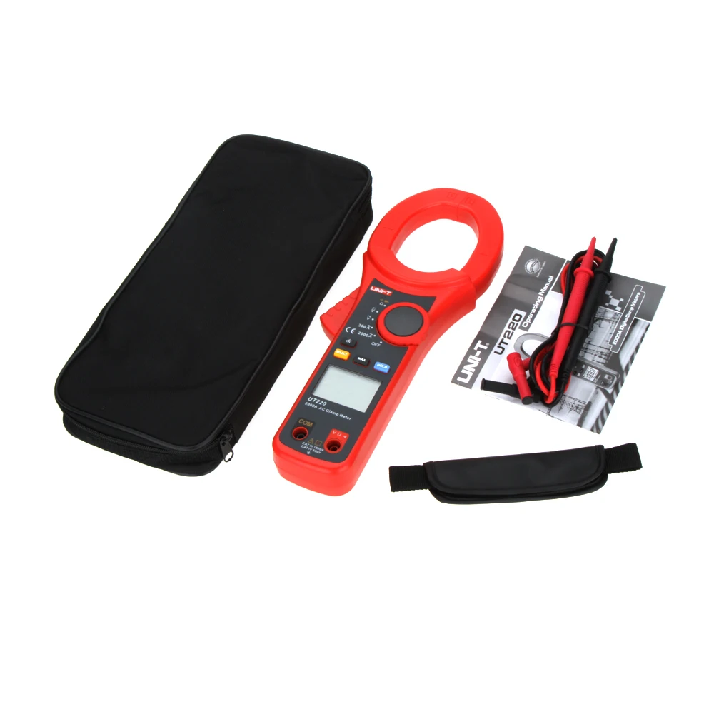 UNI-T UT220 AC 2000A Digital Clamp Meter High Current Ammeter Diode Test Data Hold Full Symbol Display LCD Backlight
UNI-T UT220 AC 2000A Digital Clamp Meter High Current Ammeter Diode Test Data Hold Full Symbol Display LCD Backlight