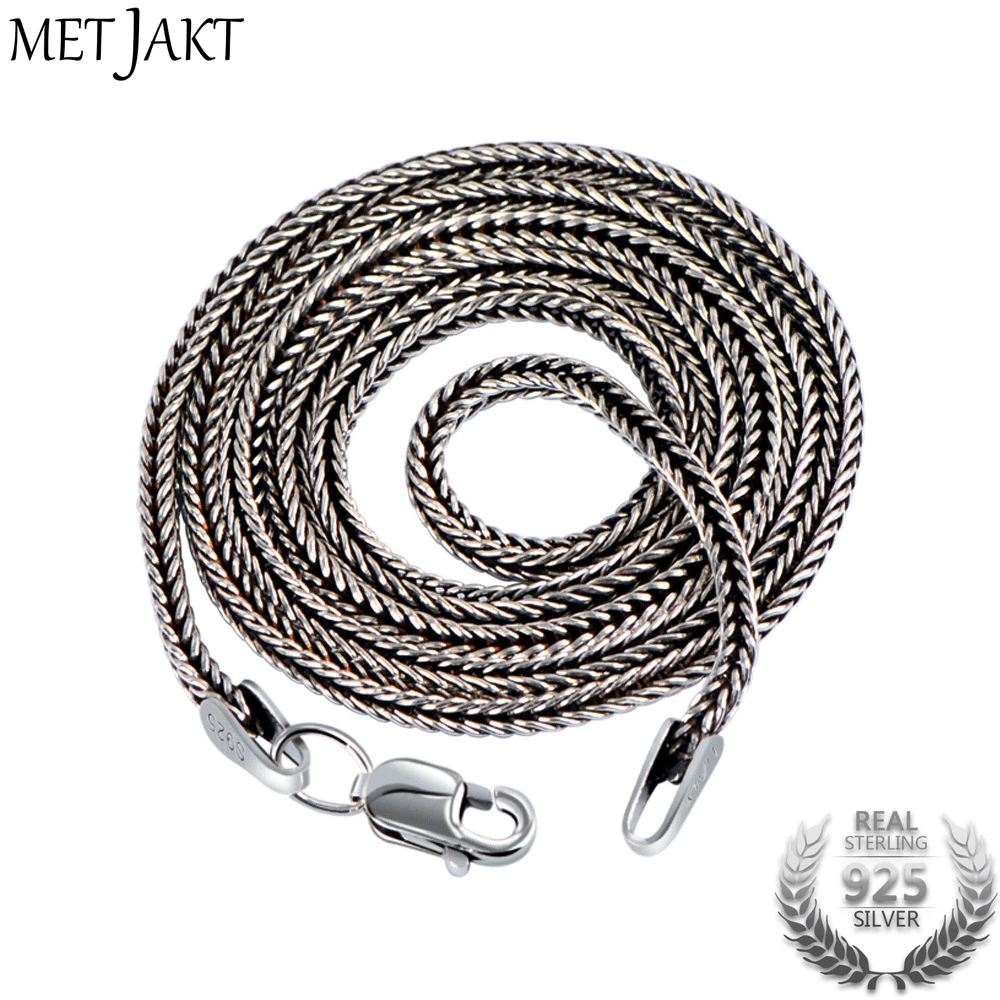 MetJakt Vintage 1.6mm S925 Sterling Silver Snake Chain Fit Pendant Charm for Unisex Thai Silver Necklace Jewelry 40cm-75cm
MetJakt Vintage 1.6mm S925 Sterling Silver Snake Chain Fit Pendant Charm for Unisex Thai Silver Necklace Jewelry 40cm-75cm