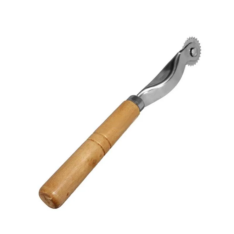 15cm Crimper Handmade Wooden Handle Crossing Tailor Overstitch Wheel Leather Stitch Spacing Paper Perforating Tool Roulette 2mm
15cm Crimper Handmade Wooden Handle Crossing Tailor Overstitch Wheel Leather Stitch Spacing Paper Perforating Tool Roulette 2mm