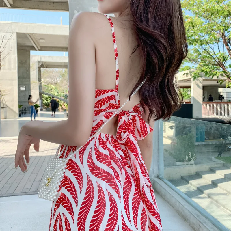 Big Swing Casual Summer Dress Women Spaghetti Strap Loose Backless Print Long Dress Women Vestido De Festa Longo Red Dress Women
Big Swing Casual Summer Dress Women Spaghetti Strap Loose Backless Print Long Dress Women Vestido De Festa Longo Red Dress Women