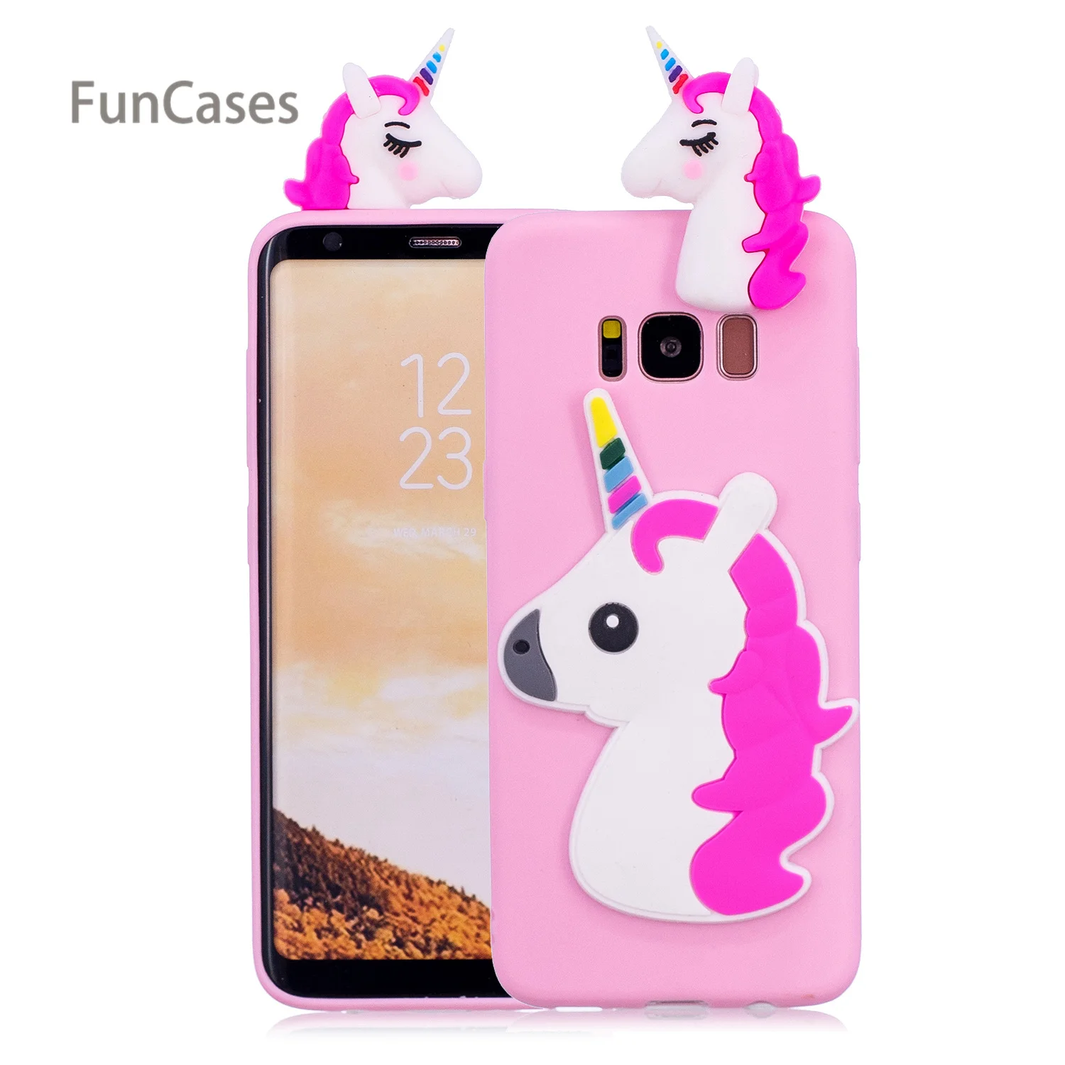 Многоцветный чехол для телефона СПС Estuche samsung S8 плюс мягкая TPU Caso Телефон Galaxy |
