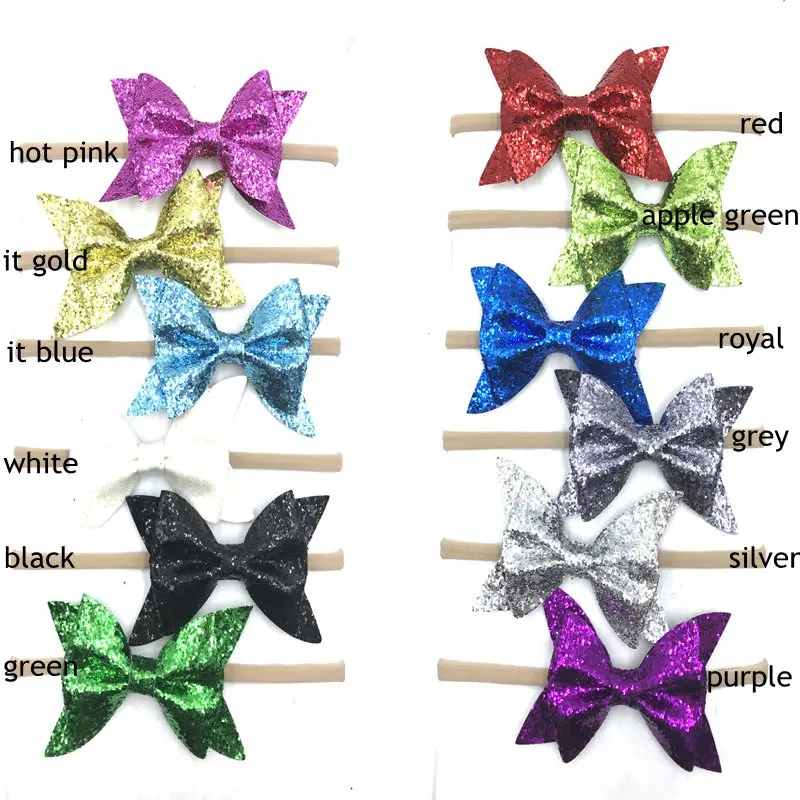 12pcs/lot Trendy 4" Leather Bow Nylon Elastic Headband Children DIY Hair Accessories For Kids Headwrap Bandeau Hairband
12pcs/lot Trendy 4" Leather Bow Nylon Elastic Headband Children DIY Hair Accessories For Kids Headwrap Bandeau Hairband