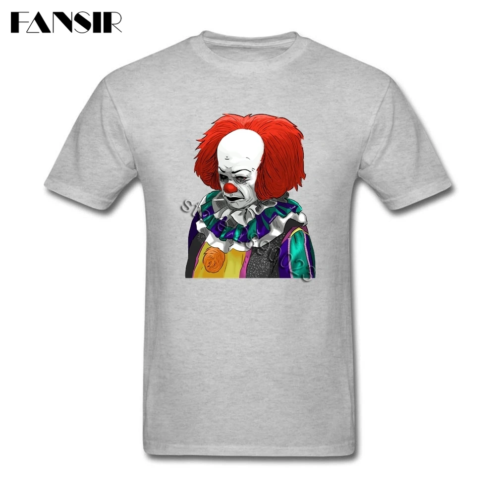 Мужская белая футболка Pennywise с коротким рукавом и изображением танцующего клоуна