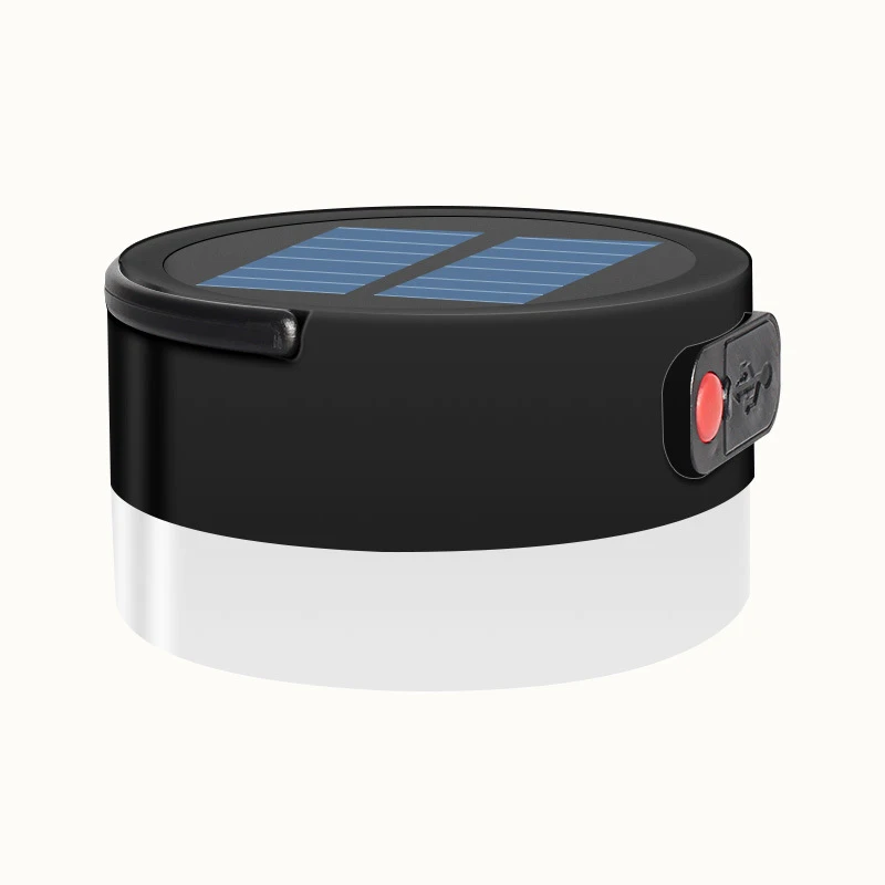 New Solar + USB Charging Camping Portable Lantern Outdoor IP55 Waterproof Round Tent Light Hanging | Лампы и освещение