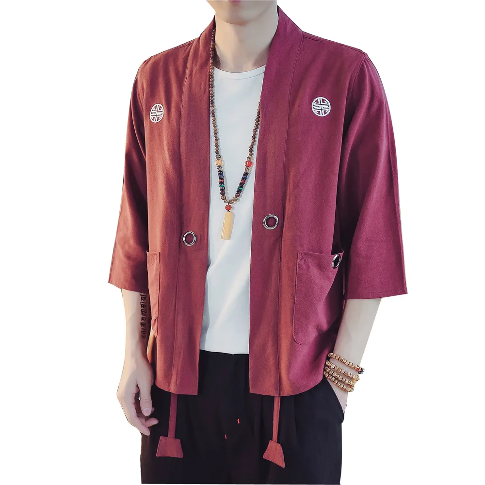 5 Colors Plus Size Men's Chinese Style Summer Embroidered Short Sleeve Jackets Male Kimono Cardigan Coat
5 Colors Plus Size Men's Chinese Style Summer Embroidered Short Sleeve Jackets Male Kimono Cardigan Coat