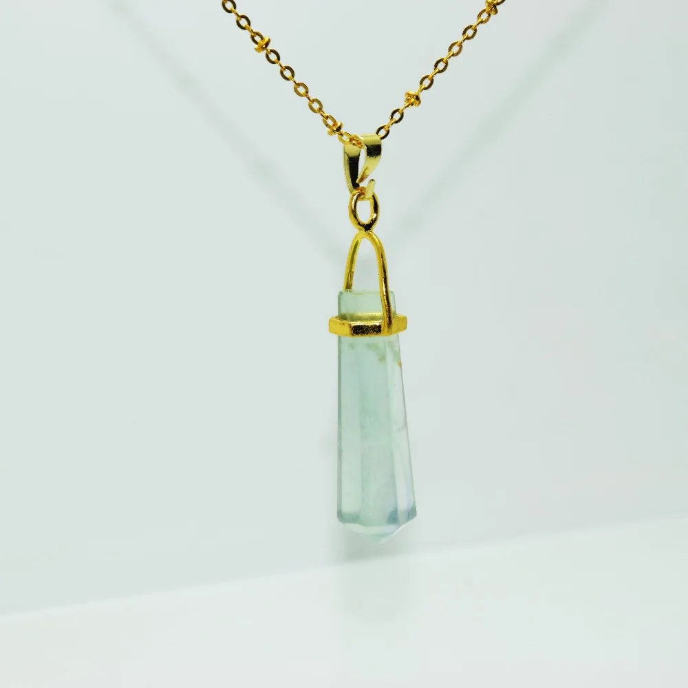 Purple Green Faceted natural stone women pendant necklace rose gold point necklace natural crystal fluorite pendant necklace
Purple Green Faceted natural stone women pendant necklace rose gold point necklace natural crystal fluorite pendant necklace