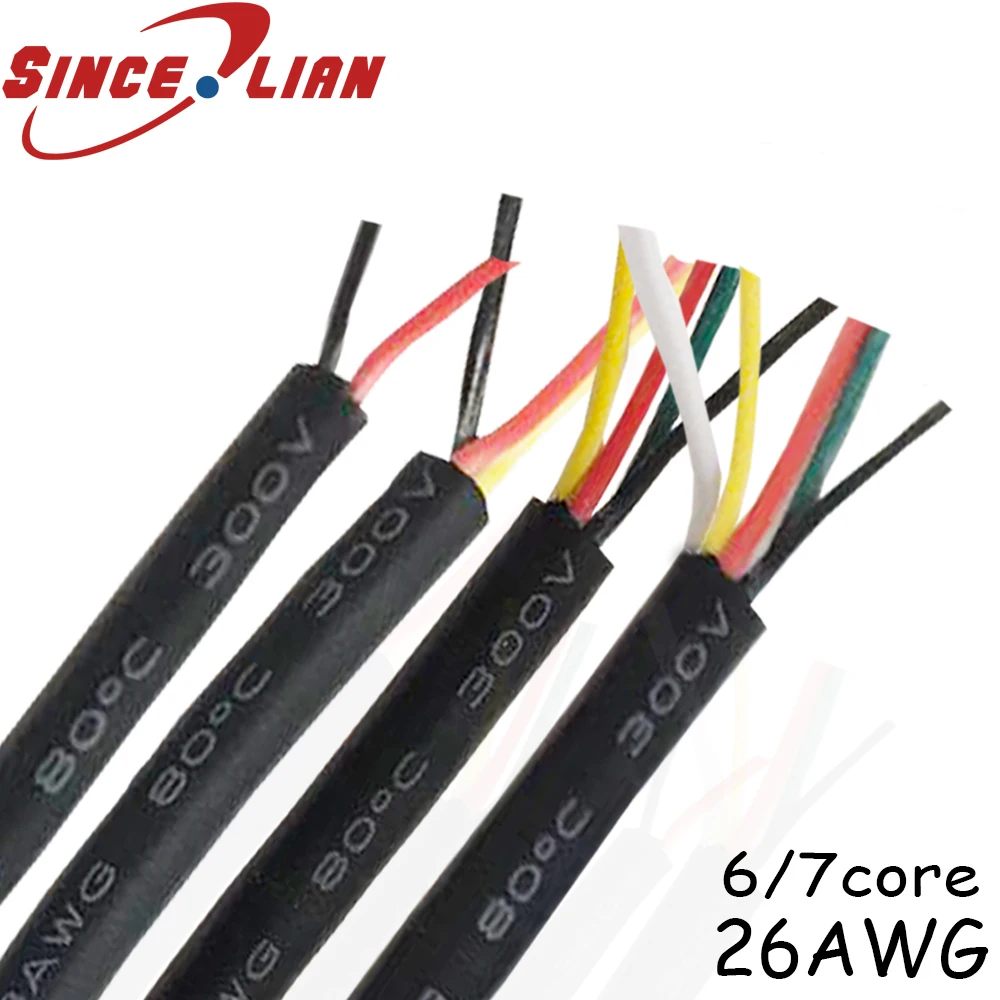 Кабель питания 26AWG 30 метров, сигнальный шнур из луженой меди, 6-жильный, 7-жильный, с черным корпусом, провод с покрытием
Кабель питания 26AWG 30 метров, сигнальный шнур из луженой меди, 6-жильный, 7-жильный, с черным корпусом, провод с покрытием