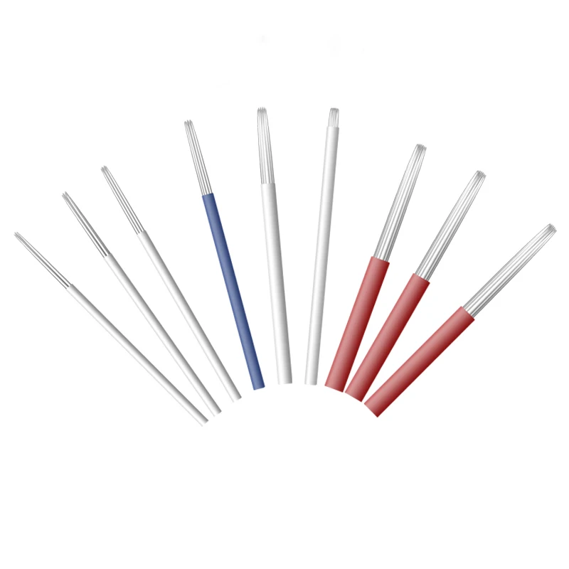 50pcs Tattoo Needles 9rl Permanent Makeup Accessories Professional Disposable Microblading Tools Fog Round Needle for Eyebrow
50pcs Tattoo Needles 9rl Permanent Makeup Accessories Professional Disposable Microblading Tools Fog Round Needle for Eyebrow