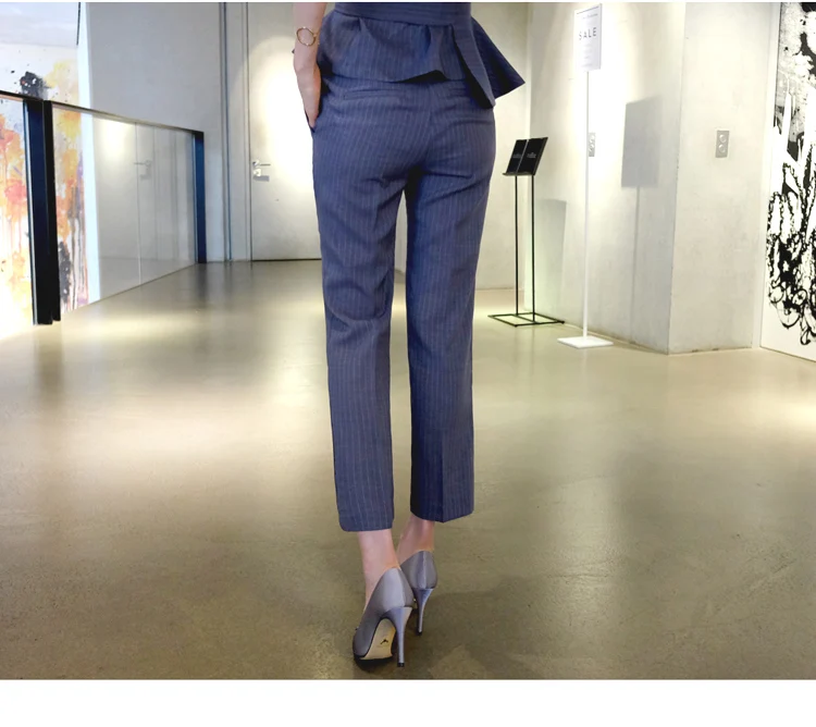 ZAWFL spring and summer new sleeveless lotus leaf coat Slim was thin trousers two sets of professional OL suit female
ZAWFL spring and summer new sleeveless lotus leaf coat Slim was thin trousers two sets of professional OL suit female