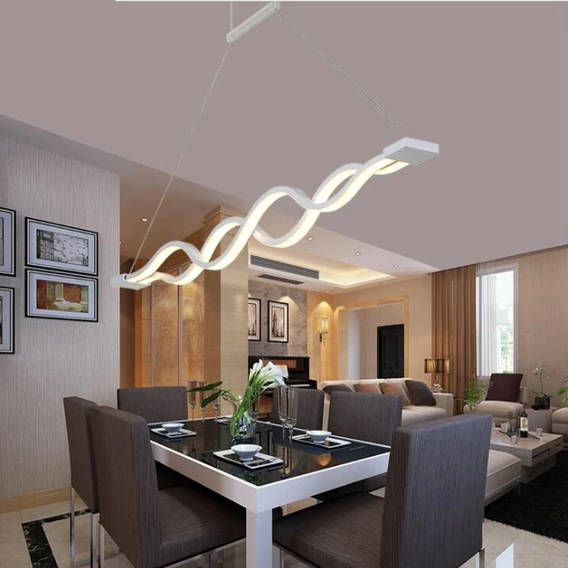 80W Modern Acrylic Wave Pendant Lights Acryl Long Pendant Lamps for Dinning Room Table Living Room Long LED Dimmable Available
80W Modern Acrylic Wave Pendant Lights Acryl Long Pendant Lamps for Dinning Room Table Living Room Long LED Dimmable Available
