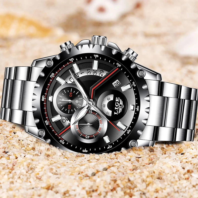 Relojes hombre 2018 LIGE мужские часы Топ люксовый бренд военные спортивные