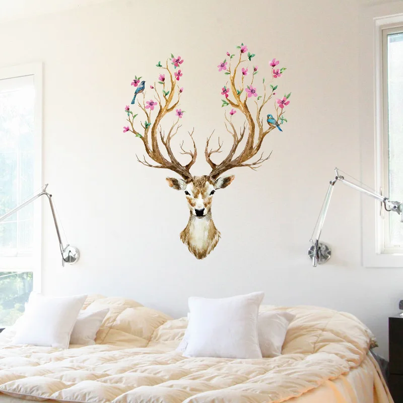 Creative Sika Deer Living Room Bedroom Decoration Wall Sticker DIY Animal Home Decor Poster Mural
Creative Sika Deer Living Room Bedroom Decoration Wall Sticker DIY Animal Home Decor Poster Mural