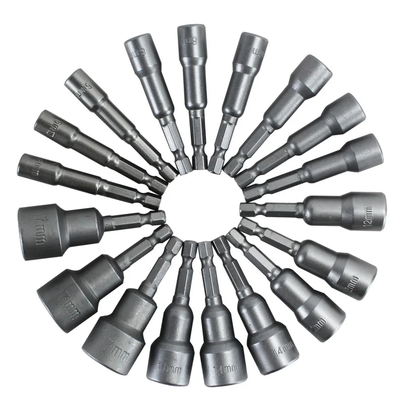 14PC Power Tool Nut Driver Set Quick Change Power Nut Driver Bit Nutdrivers Metric Socket 6mm Hex Shank Impact Drill Bit Adapter
14PC Power Tool Nut Driver Set Quick Change Power Nut Driver Bit Nutdrivers Metric Socket 6mm Hex Shank Impact Drill Bit Adapter