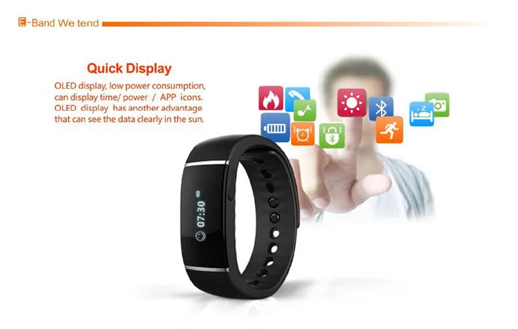 2pcs Smartband Smart Bracelet S55 Bluetooth Wristband E Band Fitness Sports Pedometer Anti-Lost Clock Waterproof Dustproof Alarm |