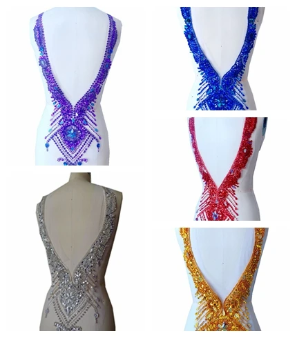 ZBROH hand made silver sew on Rhinestones applique on mesh crystals patches 59*30cm DIY dress accessory
ZBROH hand made silver sew on Rhinestones applique on mesh crystals patches 59*30cm DIY dress accessory