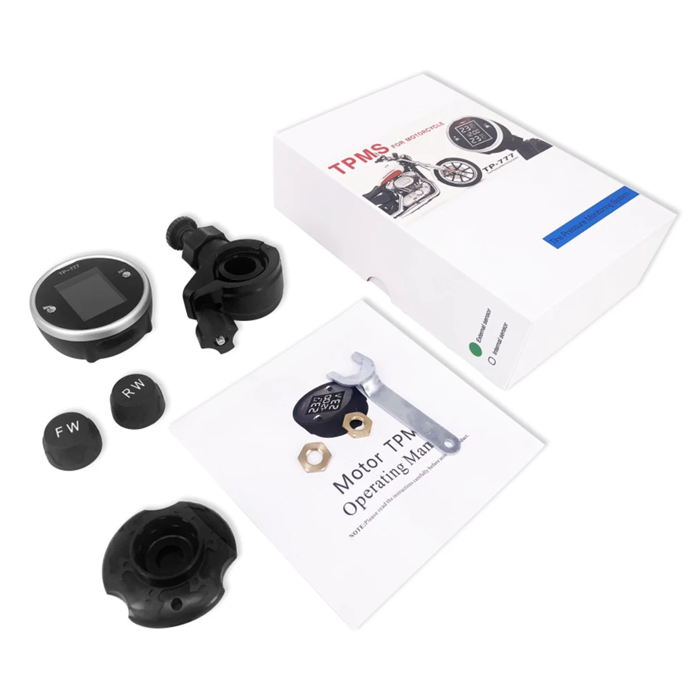 Universal Wireless Motorcycle TPMS Tire Pressure With Time Display Motorcycle Tire Pressure Sensor 2 External Sensors 5
Universal Wireless Motorcycle TPMS Tire Pressure With Time Display Motorcycle Tire Pressure Sensor 2 External Sensors 5