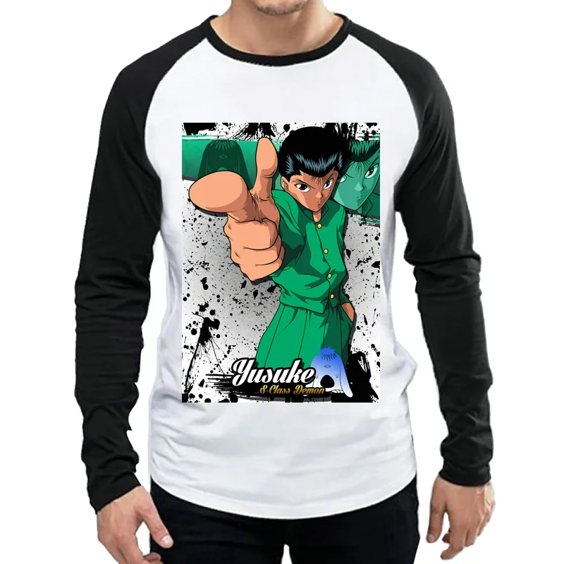 Anime YuYu Hakusho T Shirt White Color Mens Fashion Long Sleeve Game Urameshi Hiei T-shirt Tops Tees Autumn Full Sleeve Clothes
Anime YuYu Hakusho T Shirt White Color Mens Fashion Long Sleeve Game Urameshi Hiei T-shirt Tops Tees Autumn Full Sleeve Clothes