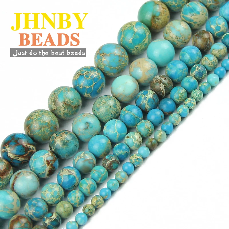 JHNBY Blue Imperial Natural Stone 4/6/8/10/12MM Round spacers Loose beads for Jewelry bracelets necklace Making Accessories DIY
JHNBY Blue Imperial Natural Stone 4/6/8/10/12MM Round spacers Loose beads for Jewelry bracelets necklace Making Accessories DIY