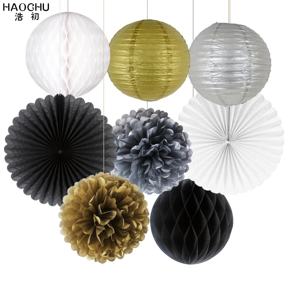 8pcs Mix Set Round Paper Lanterns Tissue Paper Honeycomb Balls Gold Silver Wedding Flowers Birthday Party Baby Shower Decoration
8pcs Mix Set Round Paper Lanterns Tissue Paper Honeycomb Balls Gold Silver Wedding Flowers Birthday Party Baby Shower Decoration