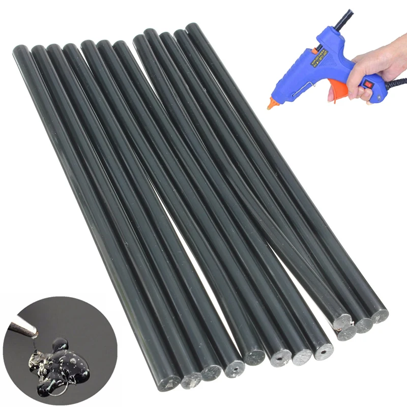 Best Price 12 Pcs 7mm Diameter 190mm Long Crafting Models Black Plastic Hot Melt Glue Stick
Best Price 12 Pcs 7mm Diameter 190mm Long Crafting Models Black Plastic Hot Melt Glue Stick