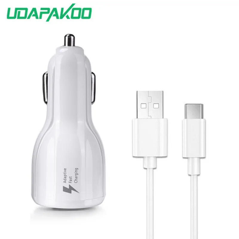 Udapakoo USB быстрое автомобильное зарядное устройство 2 двойных порта с Type C 3 1
