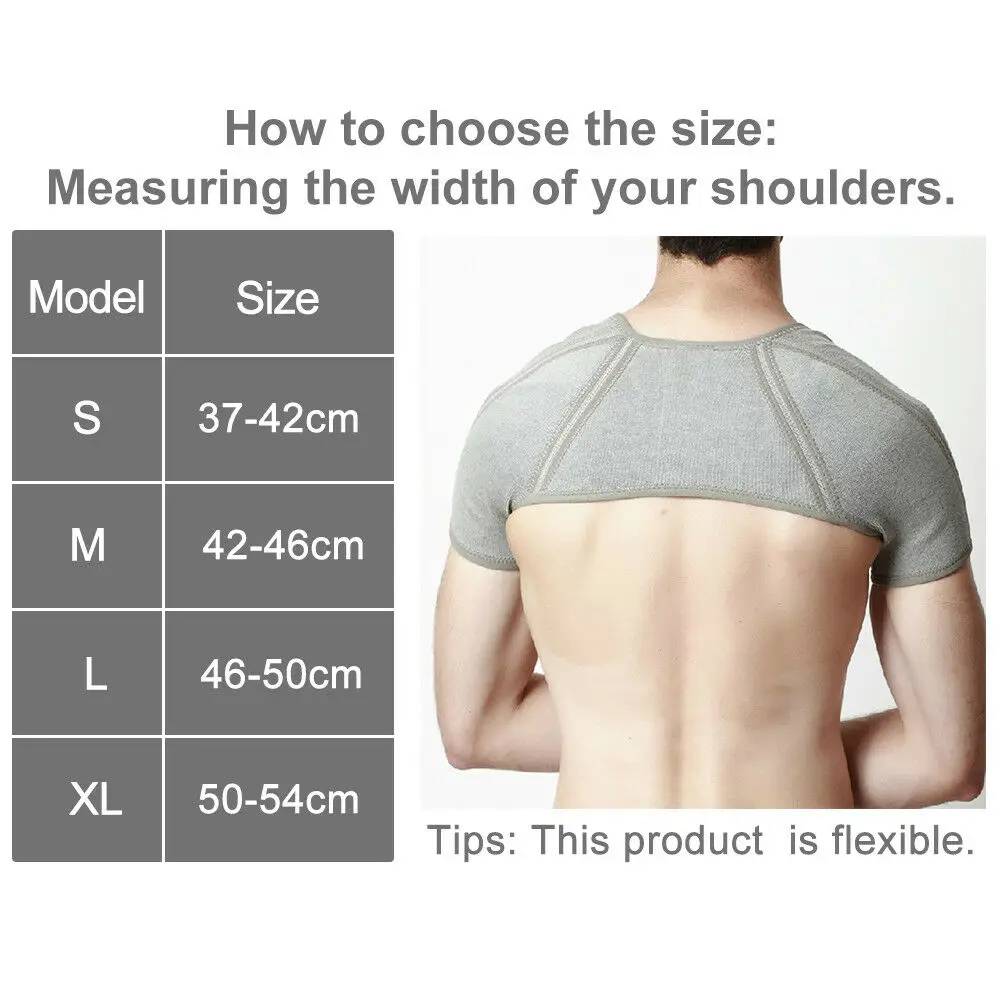 Self-heating Bamboo Charcoal Fiber Shoulder Belt Support Relieve Shoulder Neck Pain Improve Periarthritis Heating Shoulder Care
Self-heating Bamboo Charcoal Fiber Shoulder Belt Support Relieve Shoulder Neck Pain Improve Periarthritis Heating Shoulder Care