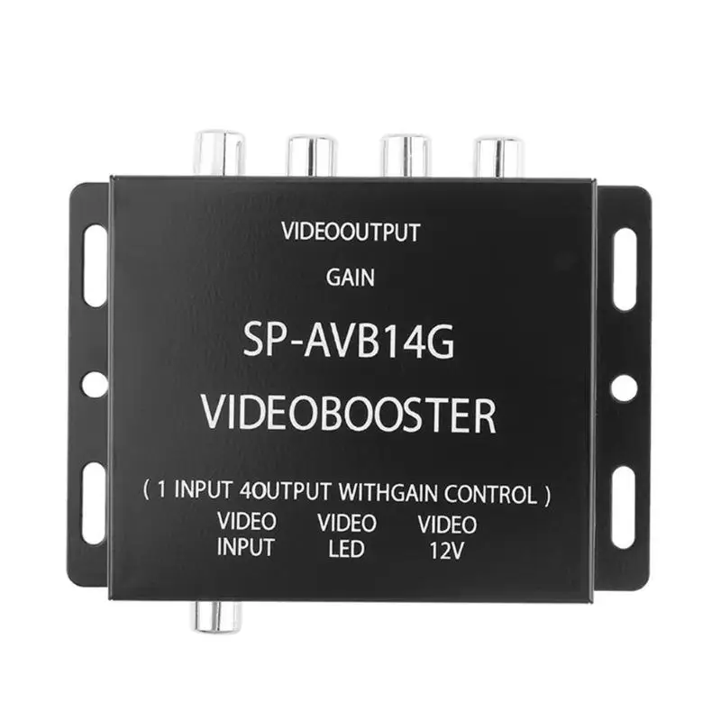 VODOOL 12V 1 To 4 Output RCA Car DVD Video Booster Amplifier Splitter Signal Booster Box Variable Level Control For DVD/LCD/TV
VODOOL 12V 1 To 4 Output RCA Car DVD Video Booster Amplifier Splitter Signal Booster Box Variable Level Control For DVD/LCD/TV