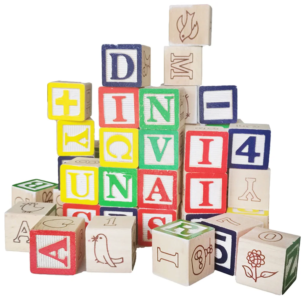 50 Pcs Wooden ABC Alphabet Numbers Cube Blocks Stacking Kids Toy Educational Children Early Learning Education Toys for Kids
50 Pcs Wooden ABC Alphabet Numbers Cube Blocks Stacking Kids Toy Educational Children Early Learning Education Toys for Kids