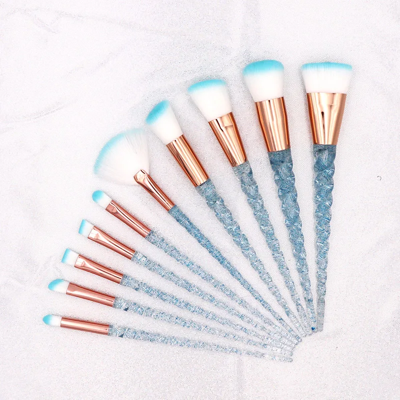 HOT 10pcs Blue Unicorn Makeup Brushes Set Powder Foundation Brush Kits Crystal Diamond Make up brush Kits maquiagem Tools
HOT 10pcs Blue Unicorn Makeup Brushes Set Powder Foundation Brush Kits Crystal Diamond Make up brush Kits maquiagem Tools