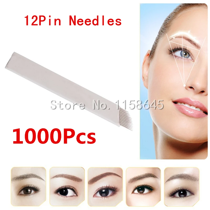 1000Pcs Top Quality 12 Pin Blade Slope Tattoo Needles For 3D Embroidery Microblading Pen Pernement Makeup Eyebrow Sterilized
1000Pcs Top Quality 12 Pin Blade Slope Tattoo Needles For 3D Embroidery Microblading Pen Pernement Makeup Eyebrow Sterilized