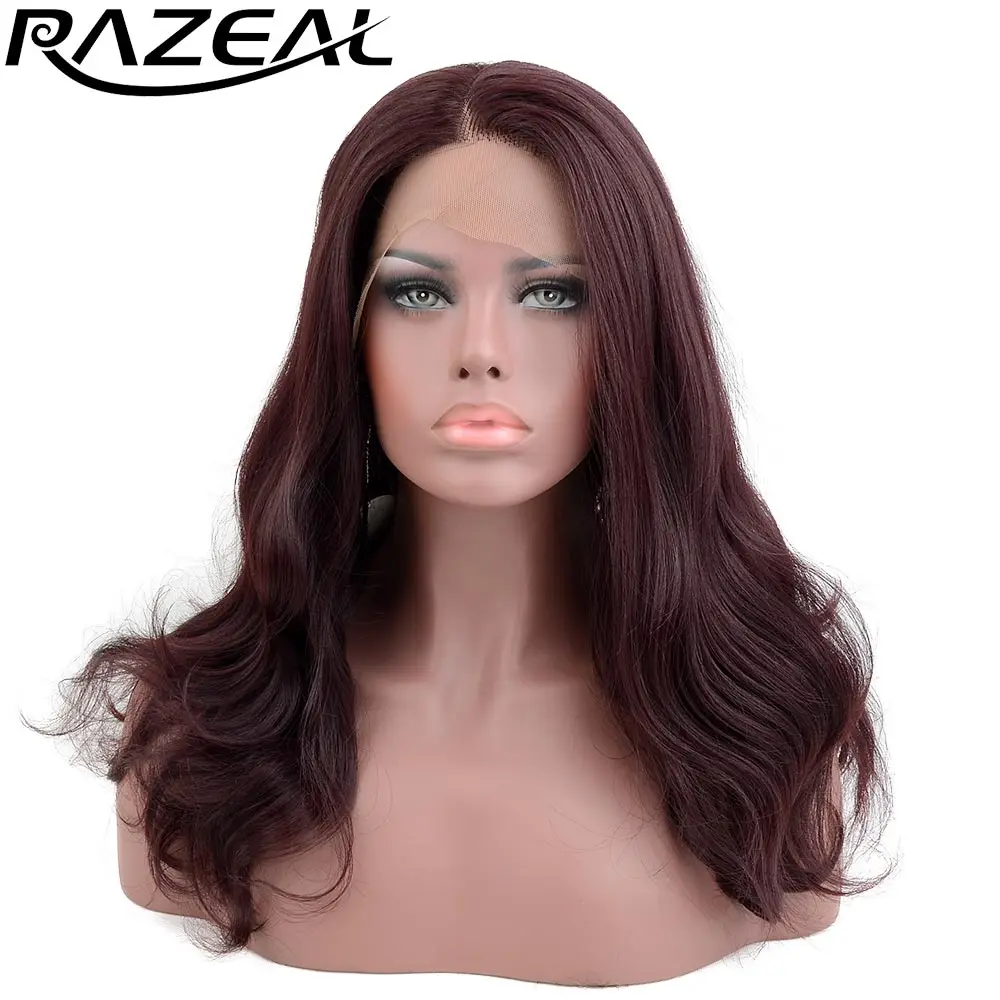 Razeal Collection Glueless Heat Resistant Synthetic Lace Front Wigs 150 Density Long Wavy Wigs Kanekalon
Razeal Collection Glueless Heat Resistant Synthetic Lace Front Wigs 150 Density Long Wavy Wigs Kanekalon