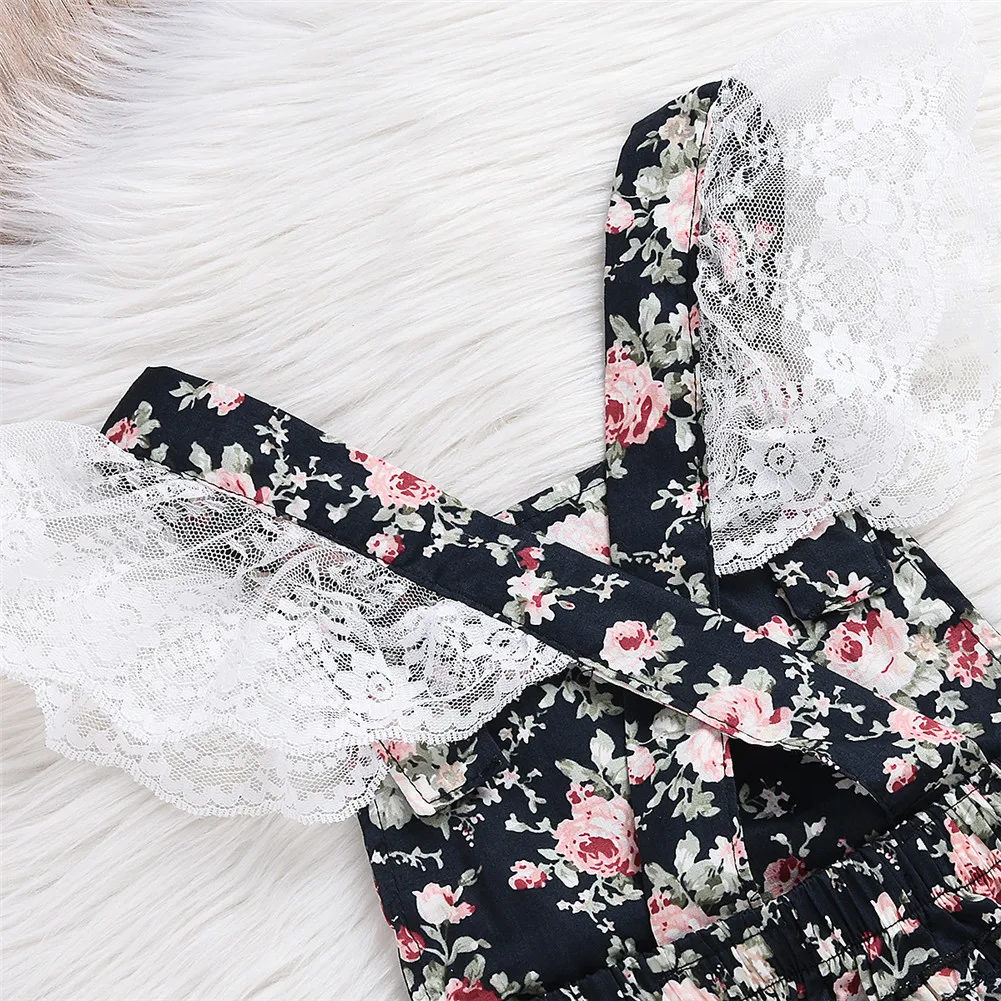 Pudcoco Newborn Baby Girl Floral Lace Romper Backless Ruffles Jumpsuit Summer Flower Baby Girl Clothes 
Pudcoco Newborn Baby Girl Floral Lace Romper Backless Ruffles Jumpsuit Summer Flower Baby Girl Clothes