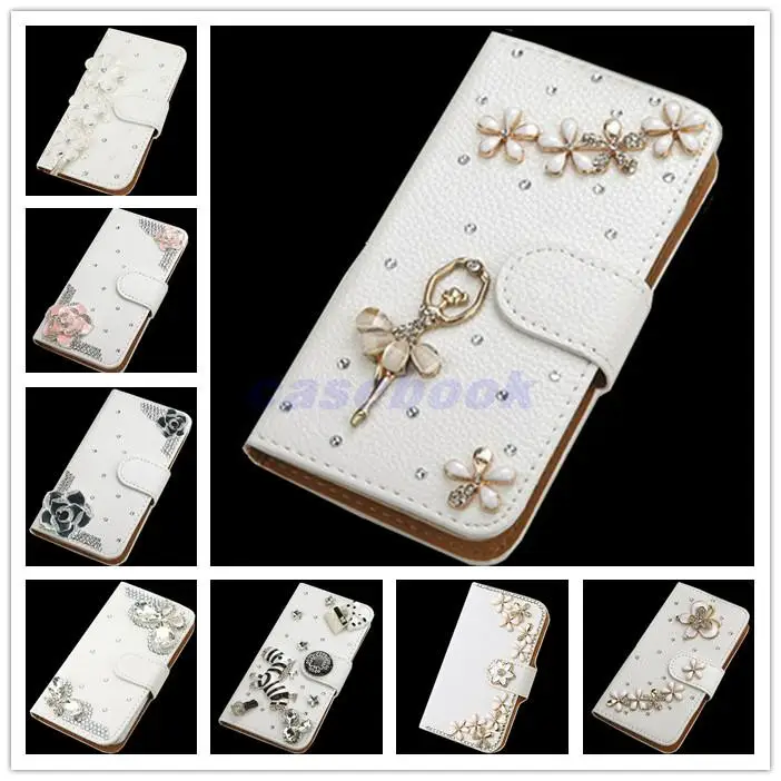 Для Samsung Galaxy Xcover 3/G388f НОВАЯ мода Crystal Лук Bling Башня 3D Алмазный Блеск Кошелек Кожаные