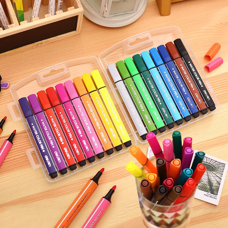 Children Painting Washable Watercolor Color Pens Painting Drawing Pen Set Art Marker Stationery Safe Non-toxic Markers Graffiti
Children Painting Washable Watercolor Color Pens Painting Drawing Pen Set Art Marker Stationery Safe Non-toxic Markers Graffiti